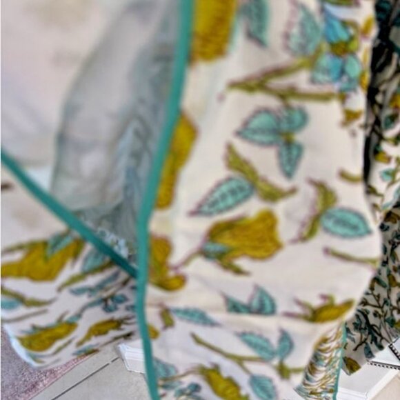 Brand new tuckernuck Sue Sartor yellow, green & white contrast print Dress - Picture 10 of 16